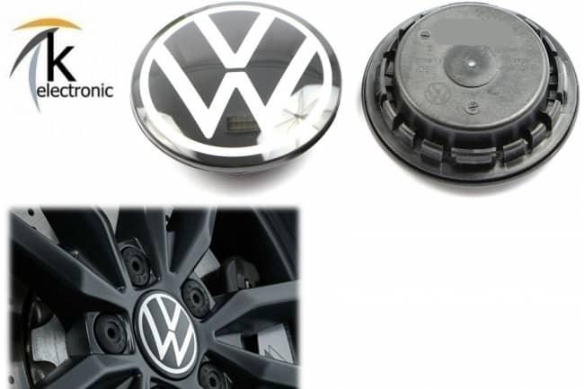 VW Golf 7 Dynamische Nabendeckel für Felgen Nachrüstpaket 4x Original Zubehör