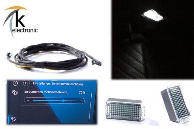 VW Golf 8 LED Fußraumbeleuchtung vorne Nachrüstpaket