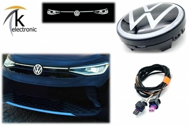 VW ID.4 weißes LED VW Logo Kühlergrill Nachrüstpaket