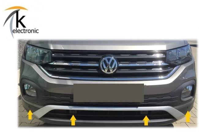 VW T-​Cross C1 Einparkhilfe vorne + hinten optische Darstellung Nachrüstpaket