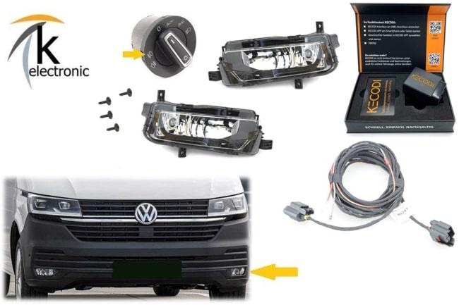 VW T6.1 Nebelscheinwerfer mit Abbiegelicht Nachrüstpaket