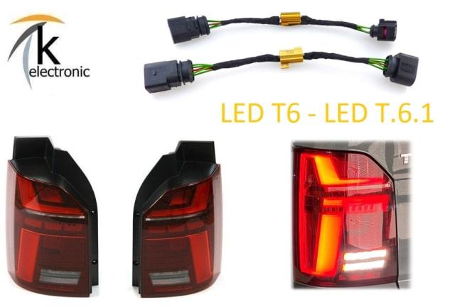 VW T6 auf T6.1 LED Rückleuchten LED Blinker Anschlusspaket