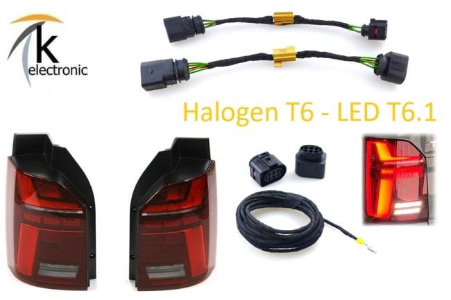 VW T6 auf T6.1 LED Rückleuchten LED Blinker Anschlusspaket