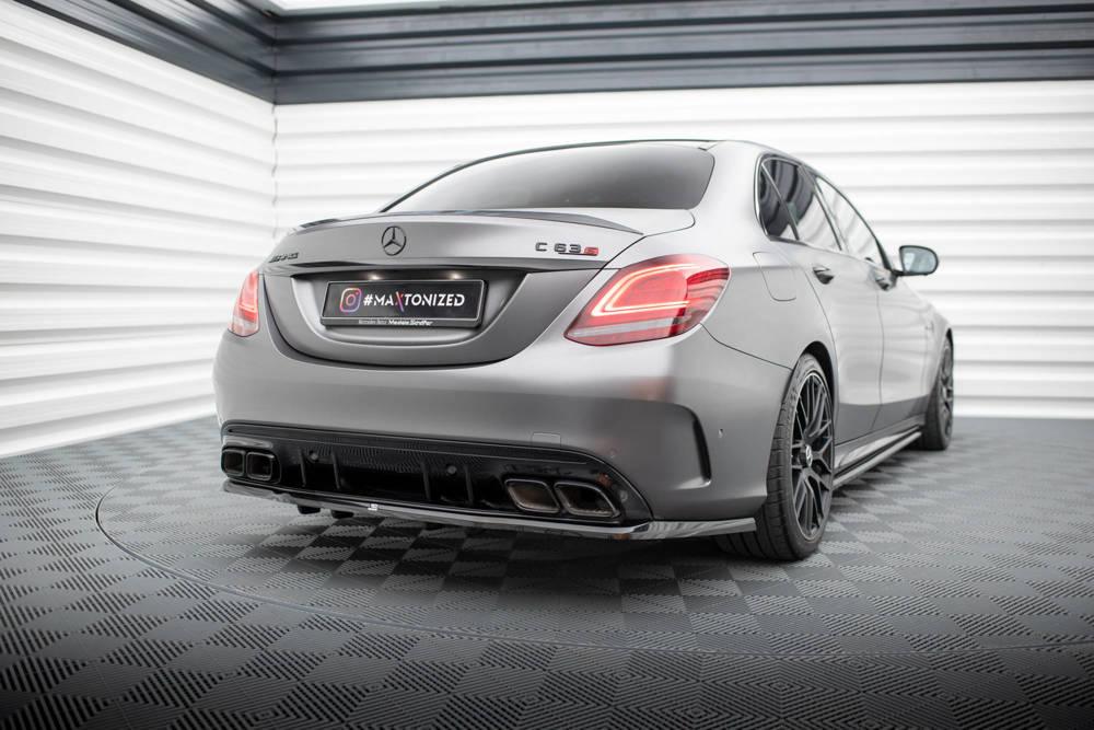 Zentraler hinterer Heckdiffusor für Mercedes AMG C63 Limousine / Kombi W205 Facelift von Maxton Design